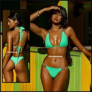Raja Triangle Top & Skimpy Bottom XL Set- Pappagallo $299